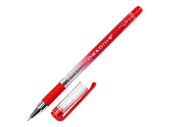 Ручка шариковая с принтом красная. Radius I-Pen
