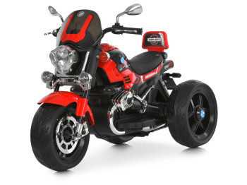 Елетромотоцикл M 6263EL-3, 1х12V7Ah, 2х25W, Bluetooth,USB, TF, музика, світло, червоний, Bambi Racer