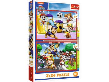 Пазли 2 в 1 Trefl Paw Patrol Веселий день песиків, 2 х 24 елементи