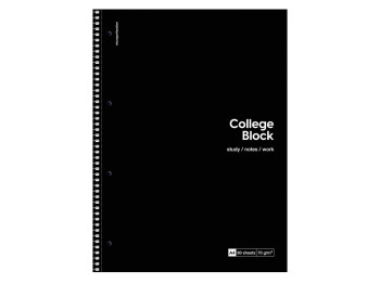 Коледж-блок спіральний College Block A4+, 80 арк., у клітинку, кремовий блок, Школярик
