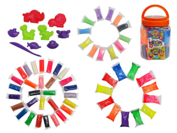 Тісто для ліплення Master Do BUBBLE CLAY AIR CLAY у брикетах 3в1, Danko Toys