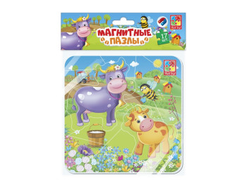 Магнітні пазли Корова і теля, Vladi Toys
