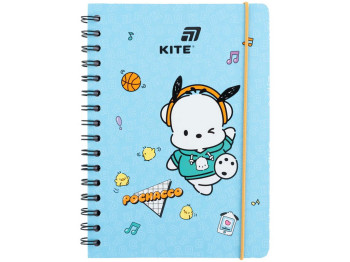 Блокнот А5 на спирали Pochacco Kite PC26-190, ячейка, 80 листов