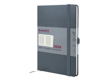 Ежедневник Partner Prime Strong 2026 Axent 8507-26-62-A, А5, серый