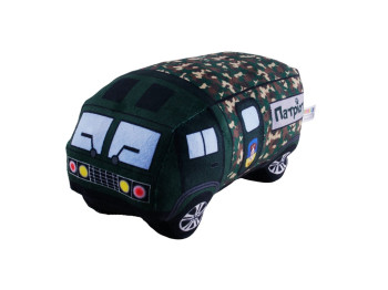Мягкая игрушка Военный грузовик 15x15x29см, Копиця