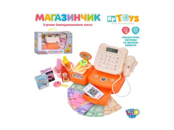 Кассовый аппарат игровой, калькулятор, сканер, весы, продукты, деньги, звук, свет