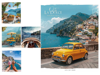 Зошит 060-3465K Star Dolce Vita, 60 арк., у клітинку, ВД-лак, 5 видів (ціна за 1шт), Школярик