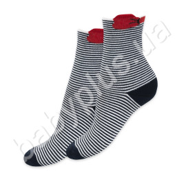 Шкарпетки, розмір 22-24, демісезонні з малюнком темно-сині. Бавовна. ТМ Duna