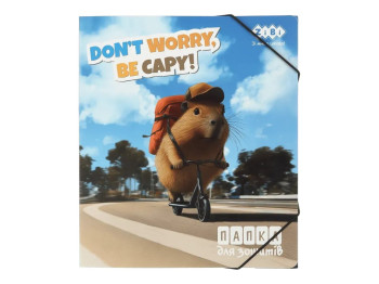 Папка для зошитів на гумці ZiBi Capybara, формат B5, з розширенням, ZiBi