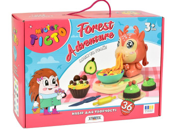 Набір для творчості тісто для ліплення Mister Tisto Forest Adventure, з фігуркою, Strateg
