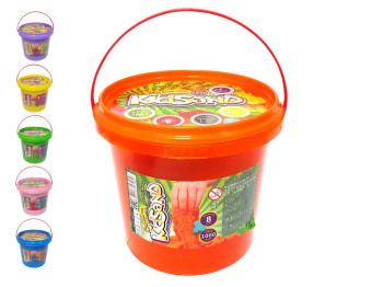 Набор креативного творчества Кинетический песок KidSand банка 1000г, Danko Toys