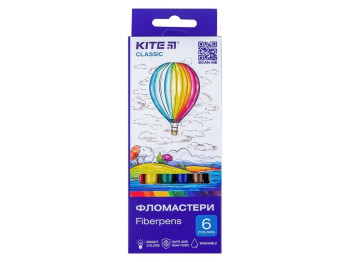 Фломастеры Classic 6 цветов. Kite K-446