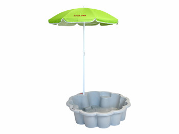 Песочница-бассейн с зонтиком Цветок 01235-09, для песка и воды, Doloni Toys