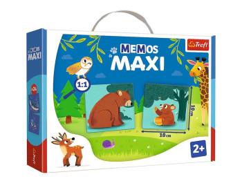 Настольная игра Мемос MAXI Родители и дети животных, Trefl