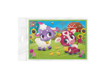 Мягкі пазли А5 Овечка и корова, Vladi Toys