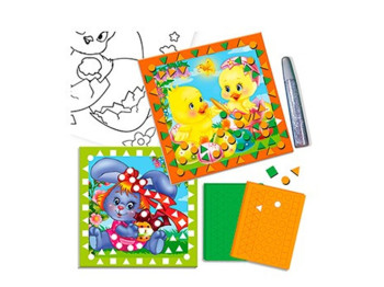 Набір для творчості М'яка мозаїка, Курчата, Vladi Toys