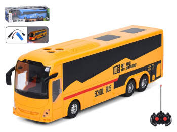 Автобус 197-3-4 радиок., акум, 30см, 1:24, свет, резин. колеса,USB заряд.,2 цвета,в кор.,43-13-10см