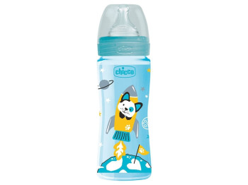 Бутылочка пластиковая Well-Being Physio Colors 330 мл, Chicco