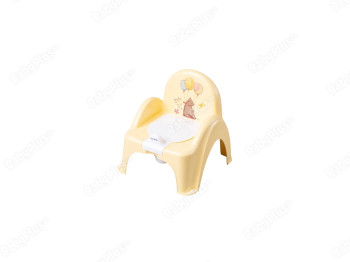 Горшок - стульчик с музыкой светло-желтый Лесная сказка. Tega Baby PO-073-109