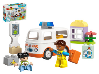 Конструктор LEGO DUPLO Town Швидка допомога та водій, 19 деталей