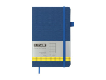 Книга записная, 96 л., клетка, синяя