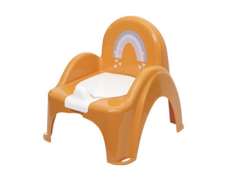 Горшок – стульчик Метео с музыкой горчичный. Tega Baby PO-078-166