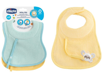 Слюнявчик от 0 месяцев мальчик 2шт, Chicco