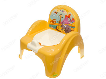 Горшок - стульчик Сафари желтый. Tega Baby SF-010-124