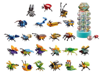Циліндричні LEGO-деталі (капсульний конструктор) 24 шт, мікс видів (ціна за 1шт)