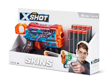 Швидкострільний бластер X-SHOT Skins Menace Apocalypse. 8 патронів. Zuru 36515H