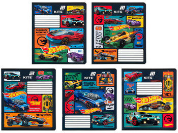 Зошит у лінію Hot Wheels Kite HW26-234, 12 аркушів, мікс видів, ціна за 1шт