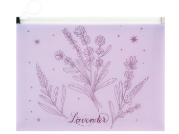 Папка на блискавці zip-lock А5+ Lavender-2. Axent 1498-37-A