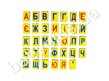Набір магнітних букв український алфавіт. Люкс Колор Наб006