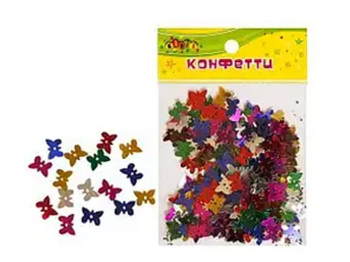 Набор декоративных бабочек 8860, 8×11 мм, 10 г, блестящие, Kids