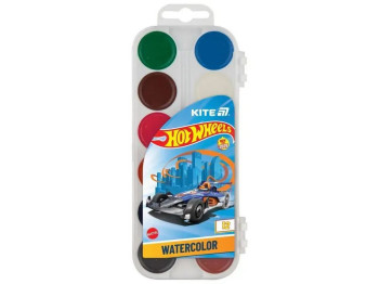 Фарби акварельні Hot Wheels 12 кольорів, Kite