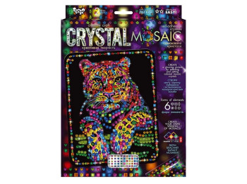 Набір для творчості CRYSTAL MOSAIC Леопард, Danko Toys