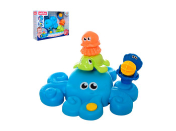 Игрушка для купания, морские животные, брызгает водой, на батарейках
