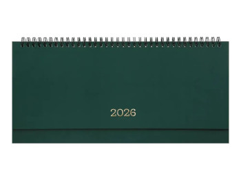 Планинг датированный настольный Monochrome 2026, 120 страниц, зеленый