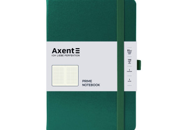 Книга записна в клетку зеленая Partner Prime A5. 96 листов. Axent 8305-61-A