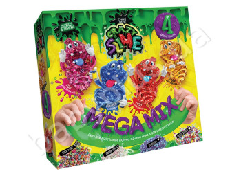 Безпечний навчальний набір для проведення дослідів Crazy Slime 4в1 укр, Danko Toys