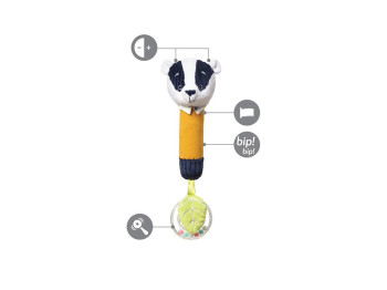 Игрушка с пищалкой Енот 8х25 см. BabyOno 1432