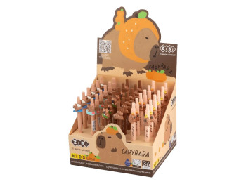 Ручка кулькова автоматична Capybara Toy 0,7 мм, кнопковий механізм, мікс видів (ціна за 1шт) ZiBi