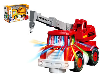 Кран будівельний Crane Truck 20 см, світиться та зі звуком, рухома стріла, 2 види (ціна за 1 шт)
