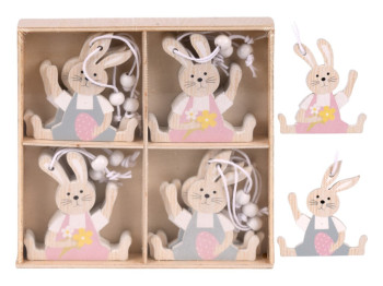 Фигурка-подвеска Пасхи "Easter Bunny" 13×13 см, 12 шт/уп, R33815, Stenson