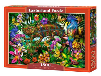 Пазли Різнокольоровий хамелеон, 1500 елементів, Castorland