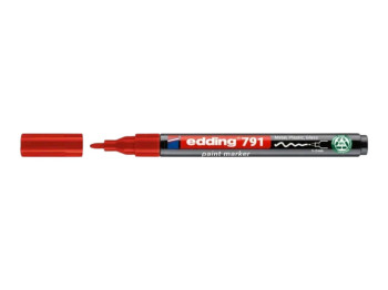 Маркер Edding Paint круглый красный 1-2 мм, e-791/02n