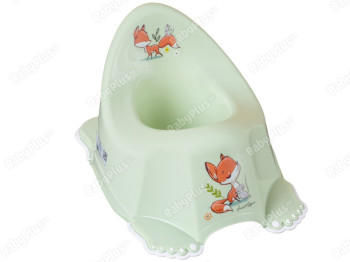 Горшок Лесная сказка с противоскользящей резиной салатовый. Tega Baby FF-001-112