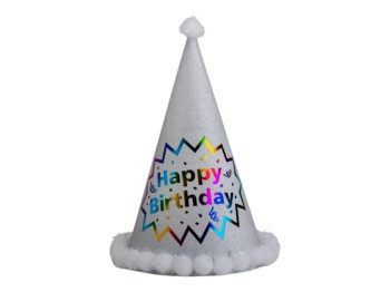 Колпак "Happy Birthday" 9093-003, белый