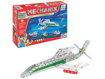 Конструктор металлический самолет Mechanix №5, 301 деталь, 25 моделей, ZEPHYR