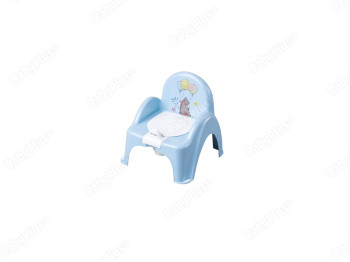 Горшок - стульчик с музыкой светло-голубой Лесная сказка. Tega Baby PO-073-108